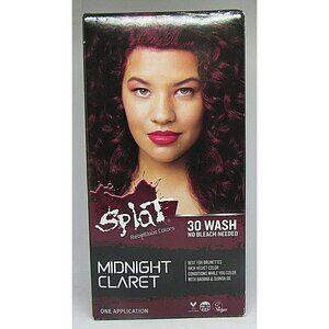 Splat Rebellious Colors No Bleach Needed Hair Color Kit MIDNIGHT CLARET 6 Oz